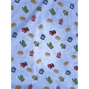 Yo Gabba Gabba Flat Top Sheet Toddler Bed 2012 Brobee Muno Plexi Foofa Toodee